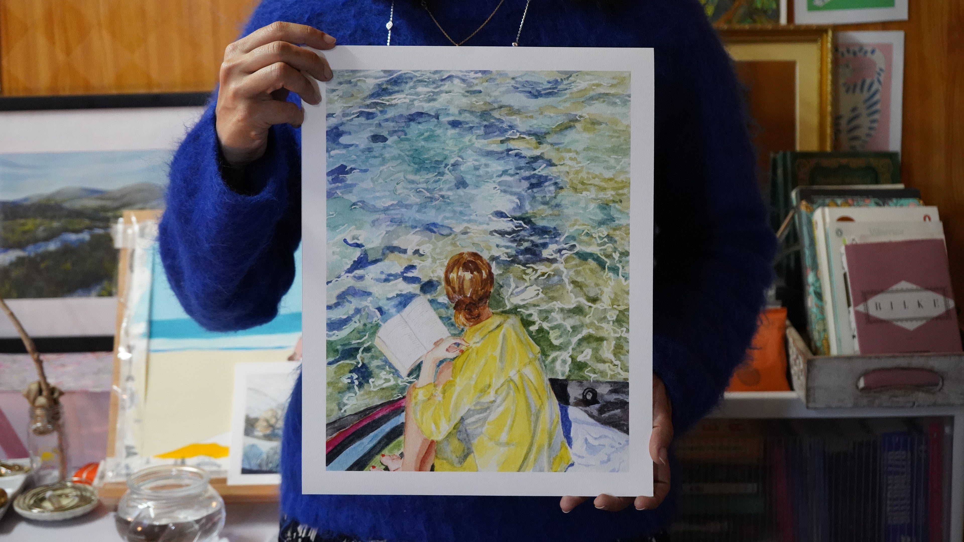 The reader by the Sea - Limited Edition Print