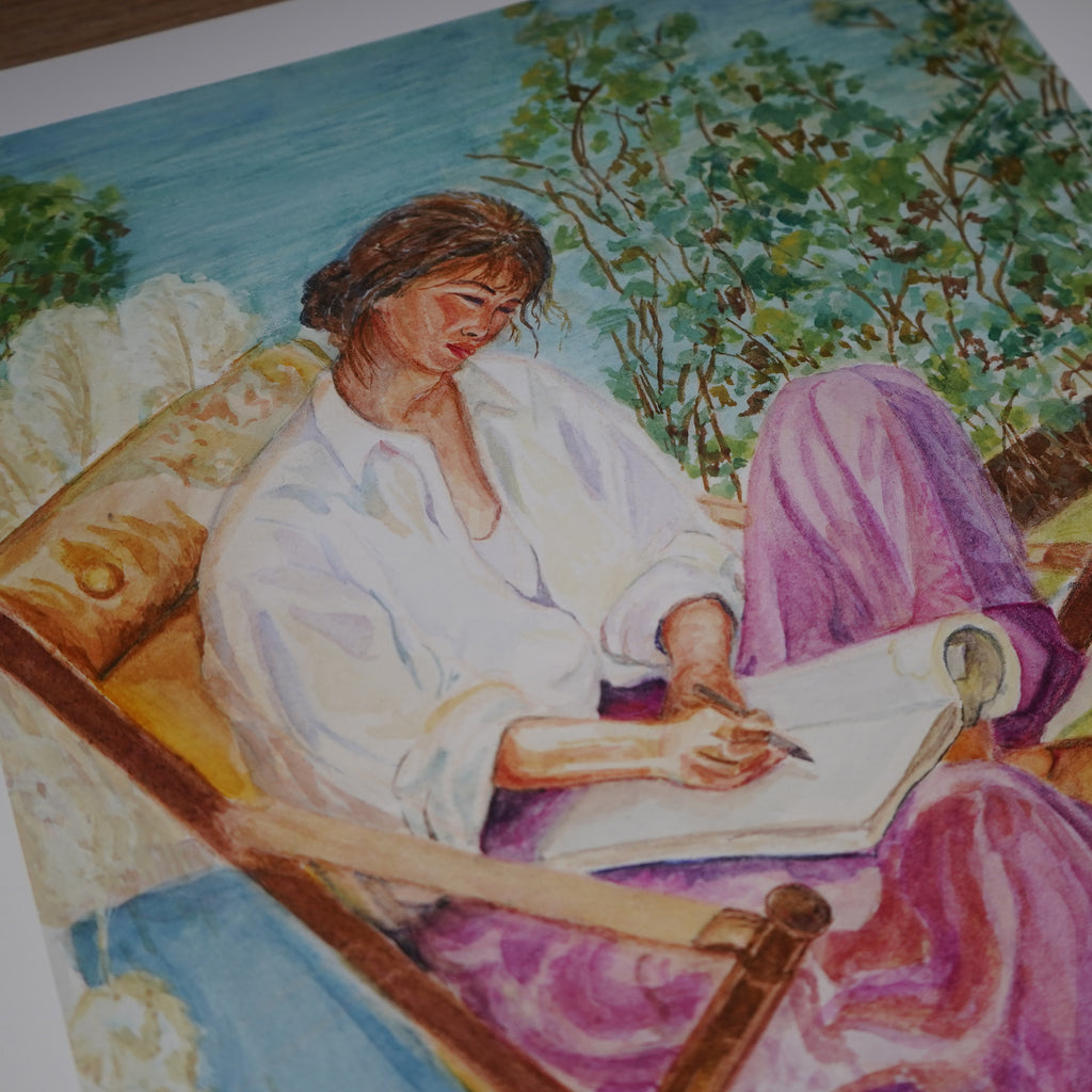 Journalling on the Patio - Limited Edition Print