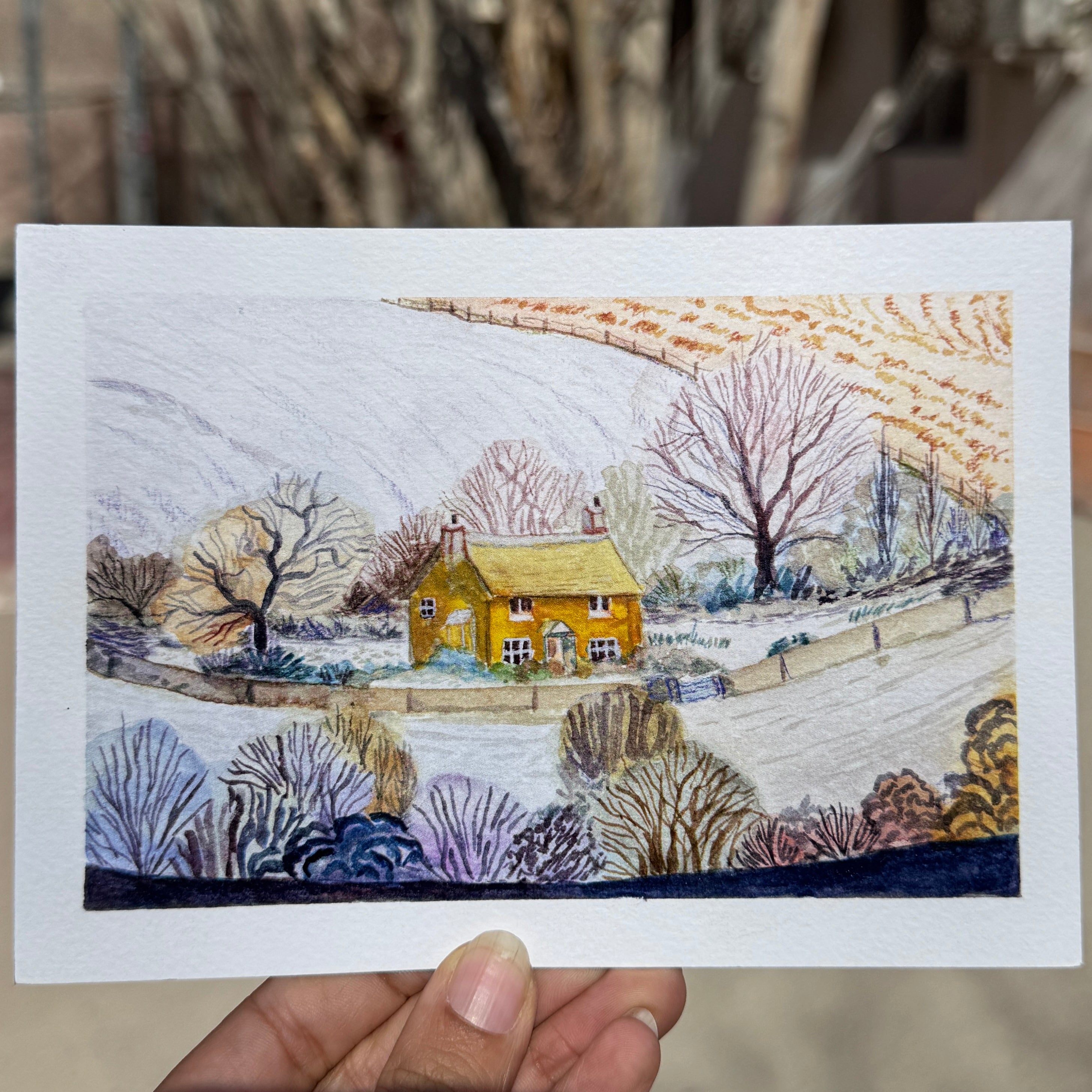 Winter in the countryside